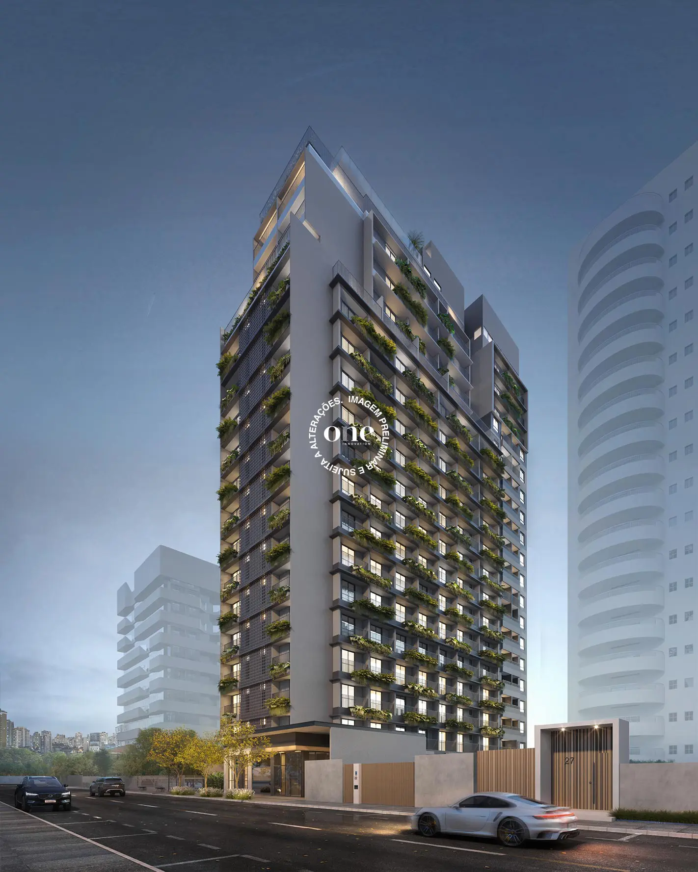 Fachada Nex One Sarutaiá Jardins